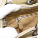 Christian Dior Maris Pearl Tote Bag Patent 2way Champagne Gold Auth 192876A-29
