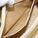 Christian Dior Maris Pearl Tote Bag Patent 2way Champagne Gold Auth 192876A-30