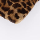 LOEWE Hand Bag Harako leather Black Leopard Auth 192879A-9