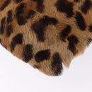 LOEWE Hand Bag Harako leather Black Leopard Auth 192879A-14