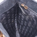 LOEWE Hand Bag Harako leather Black Leopard Auth 192879A-18