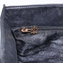 LOEWE Hand Bag Harako leather Black Leopard Auth 192879A-19