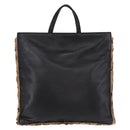 LOEWE Hand Bag Harako leather Black Leopard Auth 192879A-2