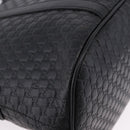 GUCCI Micro GG Canvas Guccissima Bag Leather 2way Outlet Black Auth 192880V-12