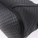 GUCCI Micro GG Canvas Guccissima Bag Leather 2way Outlet Black Auth 192880V-13