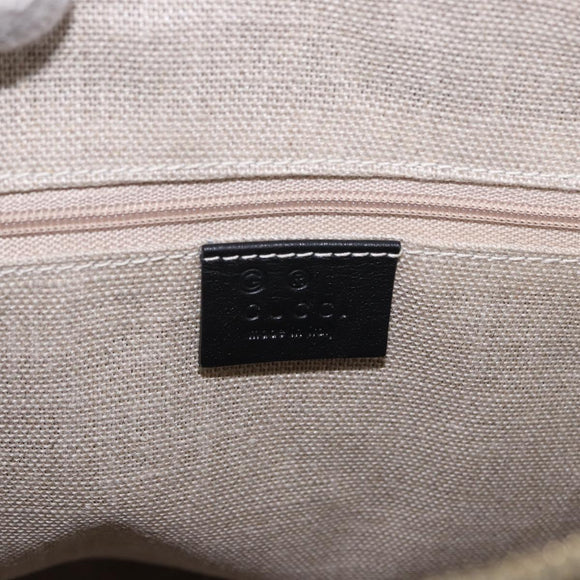 GUCCI Micro GG Canvas Guccissima Bag Leather 2way Outlet Black Auth 192880V