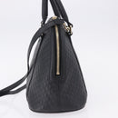 GUCCI Micro GG Canvas Guccissima Bag Leather 2way Outlet Black Auth 192880V-4
