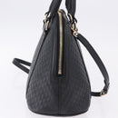GUCCI Micro GG Canvas Guccissima Bag Leather 2way Outlet Black Auth 192880V-5