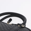 GUCCI Micro GG Canvas Guccissima Bag Leather 2way Outlet Black Auth 192880V-8