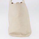 CHANEL Hand Bag Leather Ivory Silver CC Auth 192881-4