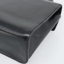 Christian Dior Hand Bag Leather Black Gold Tone Auth 192882-12