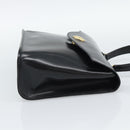 Christian Dior Hand Bag Leather Black Gold Tone Auth 192882-5