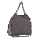 Stella MacCartney Falabella Chain Shoulder Bag Polyester 2way Gray Silver Auth 192883-1