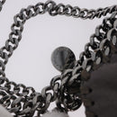 Stella MacCartney Falabella Chain Shoulder Bag Polyester 2way Gray Silver Auth 192883-19