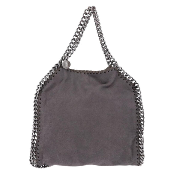 Stella MacCartney Falabella Chain Shoulder Bag Polyester 2way Gray Silver Auth 192883