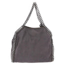 Stella MacCartney Falabella Chain Shoulder Bag Polyester 2way Gray Silver Auth 192883-2