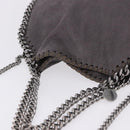 Stella MacCartney Falabella Chain Shoulder Bag Polyester 2way Gray Silver Auth 192883-6