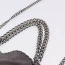 Stella MacCartney Falabella Chain Shoulder Bag Polyester 2way Gray Silver Auth 192883-14