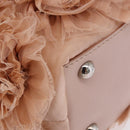 VALENTINO Tote Bag Leather Pink Silver Auth 192885A-9