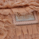 VALENTINO Tote Bag Leather Pink Silver Auth 192885A-17