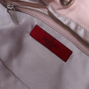 VALENTINO Tote Bag Leather Pink Silver Auth 192885A-10