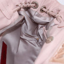 VALENTINO Tote Bag Leather Pink Silver Auth 192885A-19