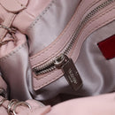 VALENTINO Tote Bag Leather Pink Silver Auth 192885A-20