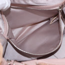 VALENTINO Tote Bag Leather Pink Silver Auth 192885A-21