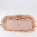 VALENTINO Tote Bag Leather Pink Silver Auth 192885A-5