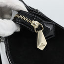 Vivienne Westwood Patent Hand Bag 2way Black Gold Tone Auth 192886A-16