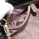 Vivienne Westwood Patent Hand Bag 2way Black Gold Tone Auth 192886A-25