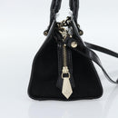 Vivienne Westwood Patent Hand Bag 2way Black Gold Tone Auth 192886A-4
