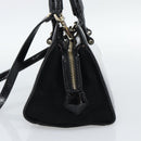 Vivienne Westwood Patent Hand Bag 2way Black Gold Tone Auth 192886A-5
