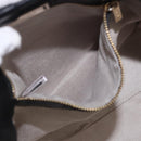Jimmy Choo Hand Bag Leather Black Gold Tone Auth 192887A-21