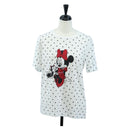 Kate Spade Disney Short-Sleeved T-Shirt Cotton White Pink Auth 192889M-1