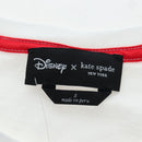 Kate Spade Disney Short-Sleeved T-Shirt Cotton White Pink Auth 192890M-10