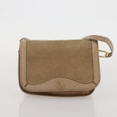 Christian Dior Shoulder Hand Bag Leather Suede 2 Set Beige Auth 192891-10
