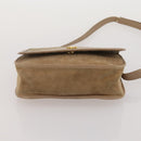 Christian Dior Shoulder Hand Bag Leather Suede 2 Set Beige Auth 192891-15
