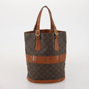LOUIS VUITTON Monogram Bucket GM Tote Bag USA limited 2 Set LV Auth 192892-13