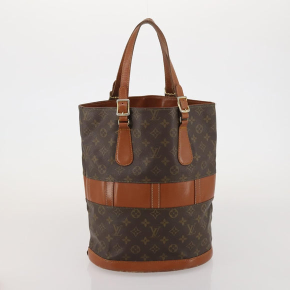 LOUIS VUITTON Monogram Bucket GM Tote Bag USA limited 2 Set LV Auth 192892