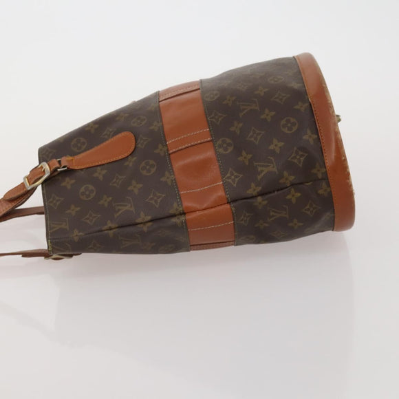 LOUIS VUITTON Monogram Bucket GM Tote Bag USA limited 2 Set LV Auth 192892