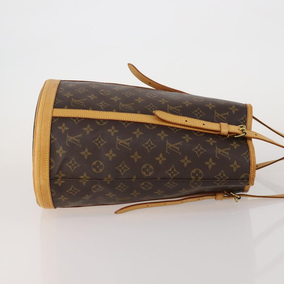 LOUIS VUITTON Monogram Bucket GM Tote Bag USA limited 2 Set LV Auth 192892