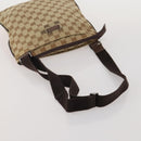 GUCCI GG Canvas Shoulder Bag 2 Set Beige Black Auth 192893-13
