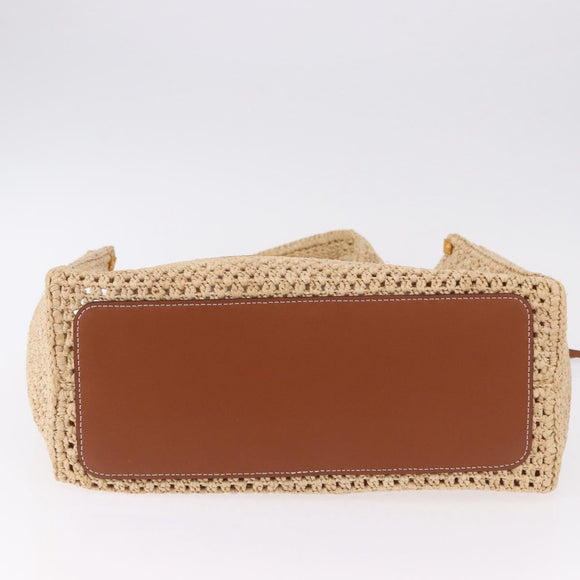 LOUIS VUITTON By The Pool On The Go MM Raffia Beige M24723 LV Auth 192900SAM