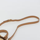 Salvatore Ferragamo Gancini Hand Bag Straw 2way Beige Gold Auth 192906V-10
