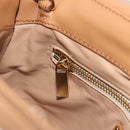 Salvatore Ferragamo Gancini Hand Bag Straw 2way Beige Gold Auth 192906V-23