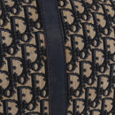 Christian Dior Trotter Canvas Hand Bag Navy Gold Tone Auth 192908-3