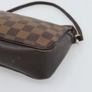 LOUIS VUITTON Damier Ebene Trousse Make Up Pouch N51982 LV Auth 192911-14