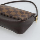 LOUIS VUITTON Damier Ebene Trousse Make Up Pouch N51982 LV Auth 192911-16