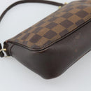 LOUIS VUITTON Damier Ebene Trousse Make Up Pouch N51982 LV Auth 192911-9